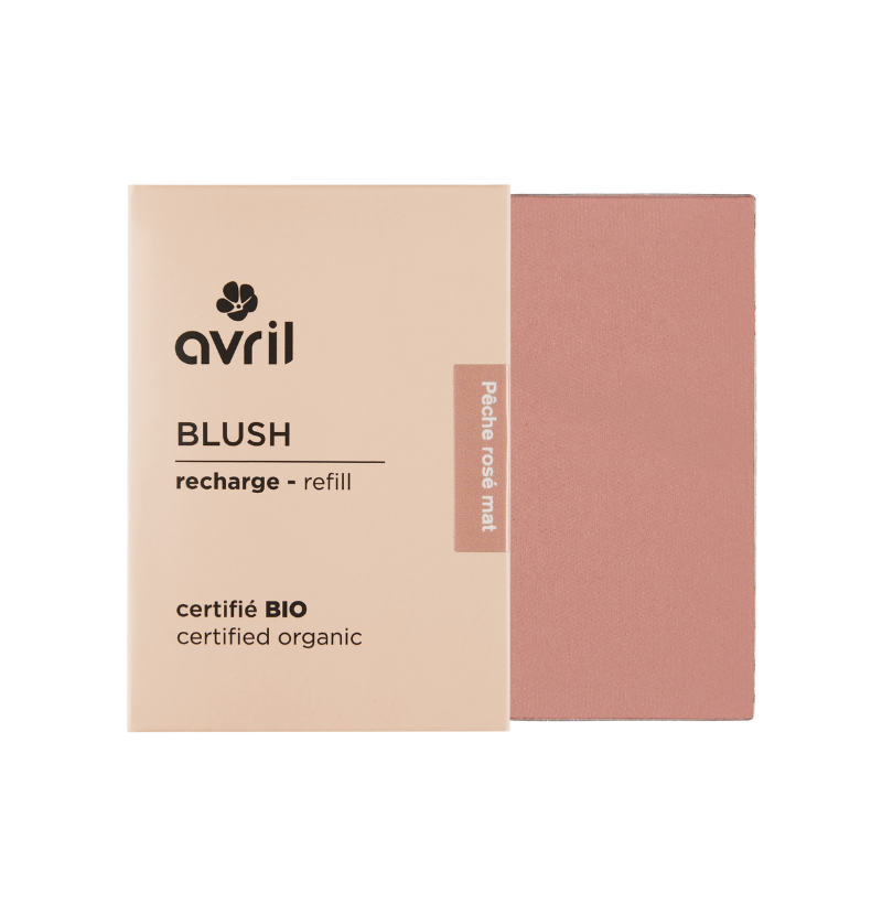 Avril blush recharge Pêche rosé mat