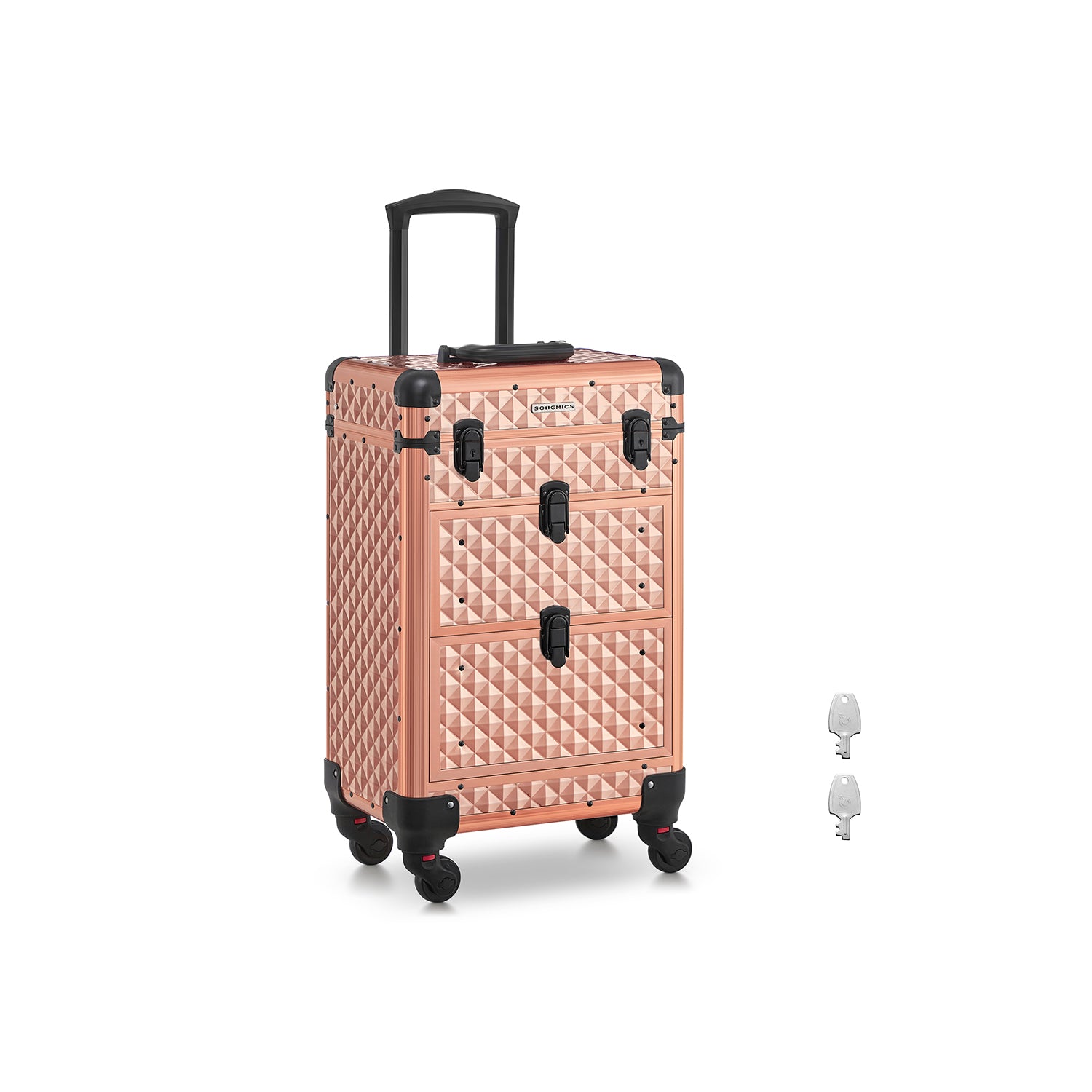 SONGMICS JHZ008A01 Valise de maquillage mobile