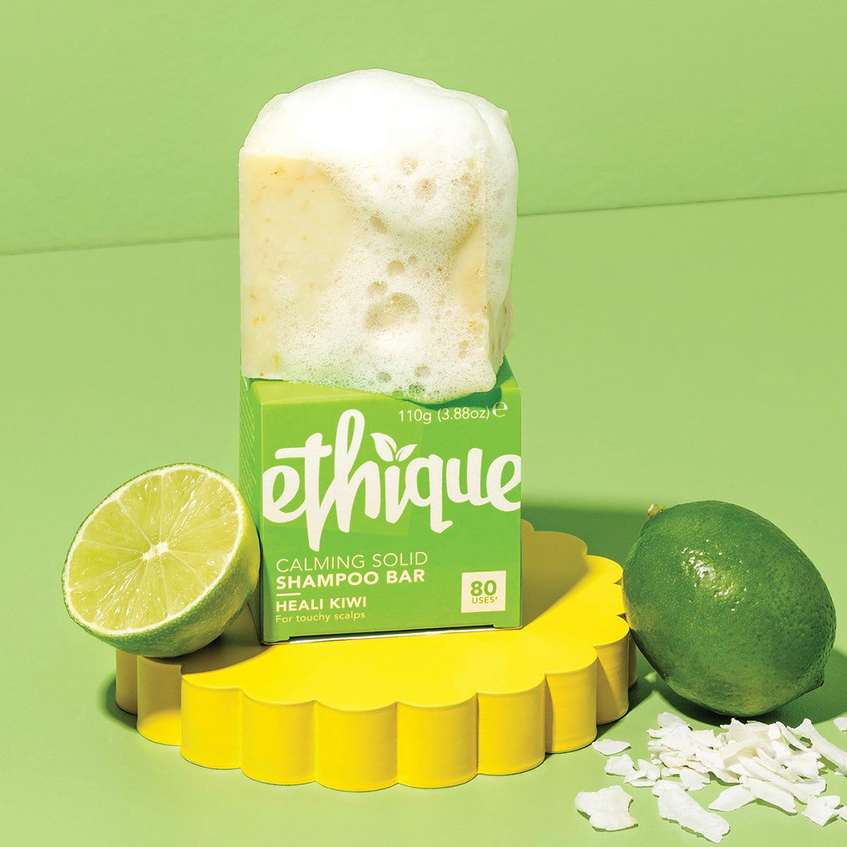 Ethique Heali Kiwi Calming Shampoo Bar 110 g — produit présenté