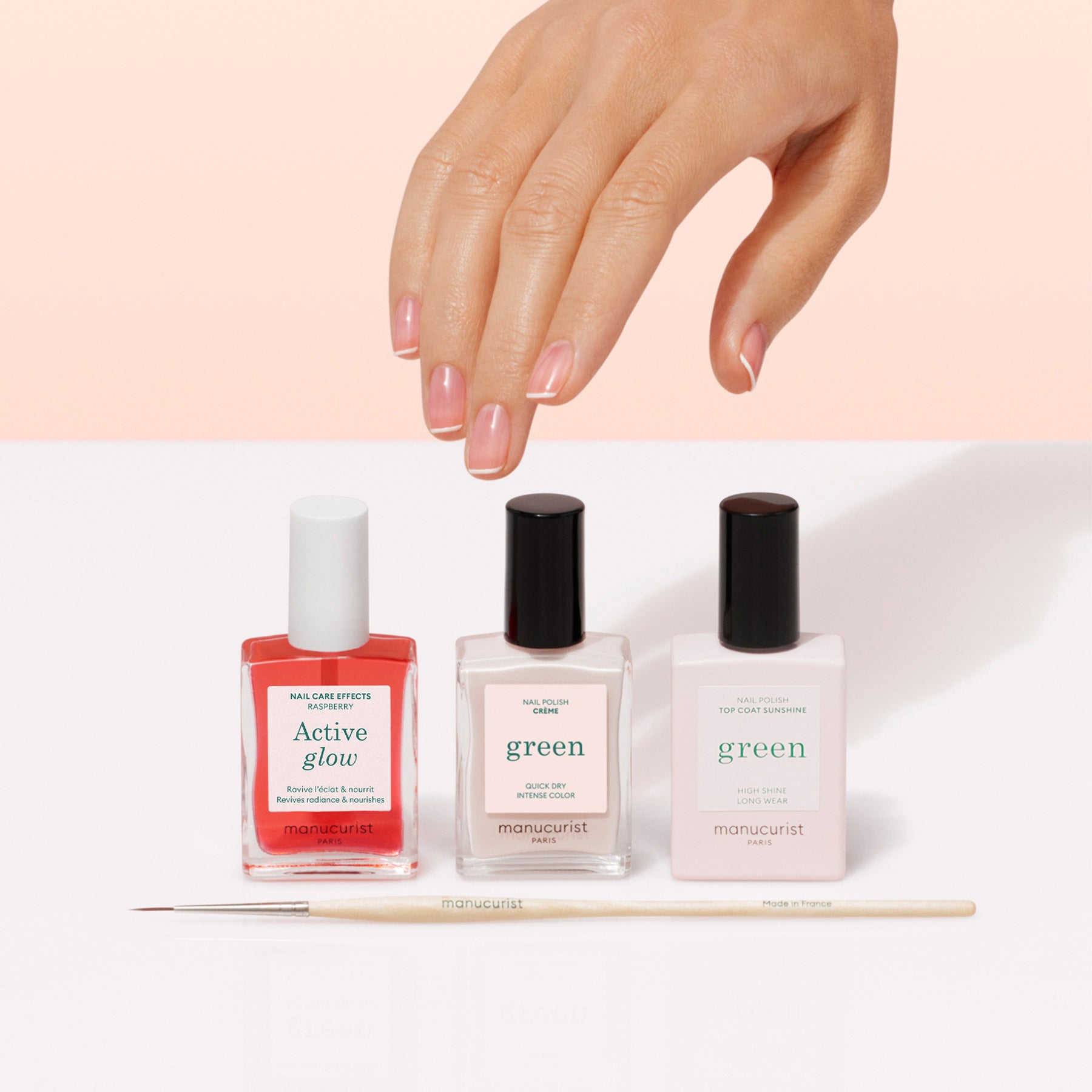 Manucurist French Manucure Glow avec Top Coat Sunshine