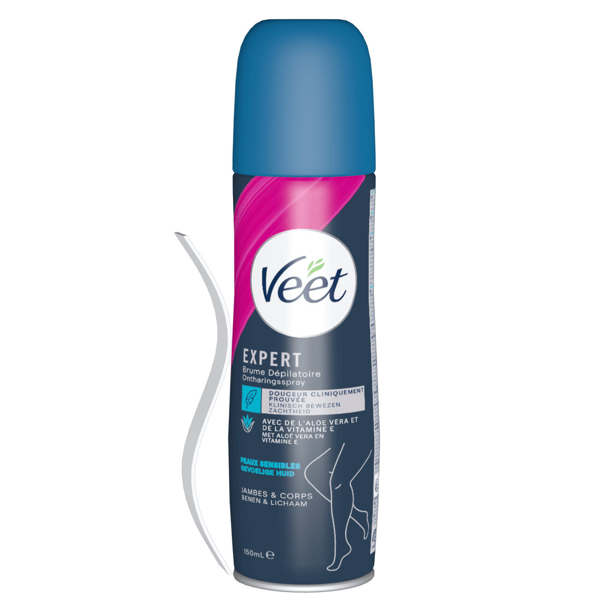 Veet Expert Brume dépilatoire peaux sensibles Jambes & Corps 150 ml