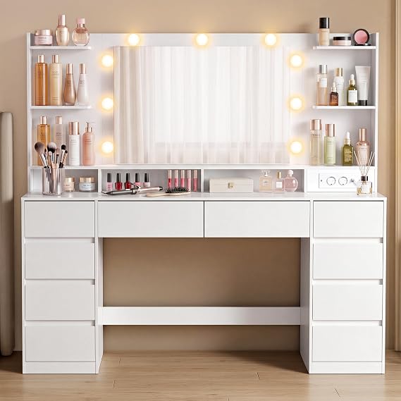 VASAGLE Kailyn RDT341WB01, blanc nuage
