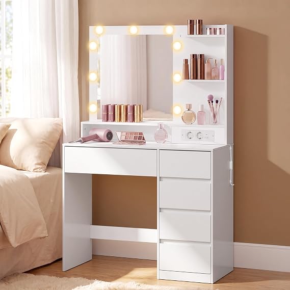 VASAGLE Kailyn RDT241WB01, blanc nuage — modèle et finition comparés