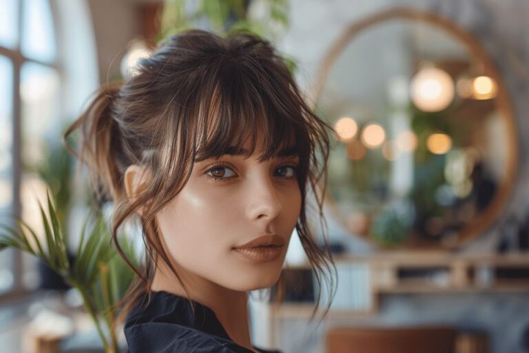 Coupe avec frange rideau : l’inspiration coiffure qui sublimera votre look
