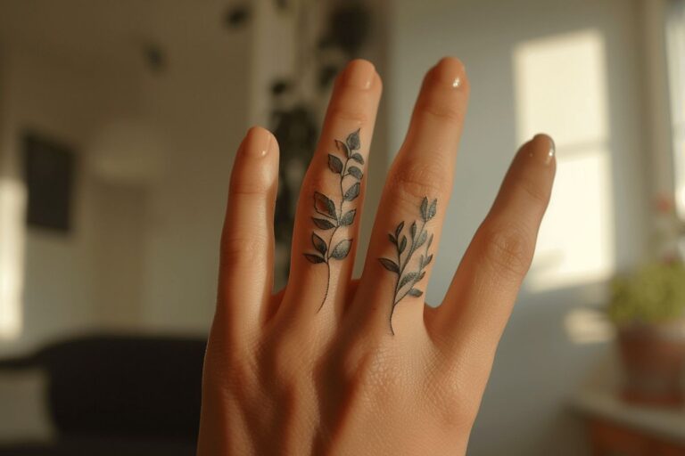 Tatouages aux doigts femme : designs discrets et significations