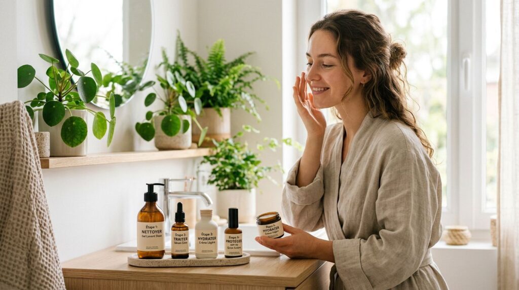 construire une routine de soins minimaliste adaptée à sa peau