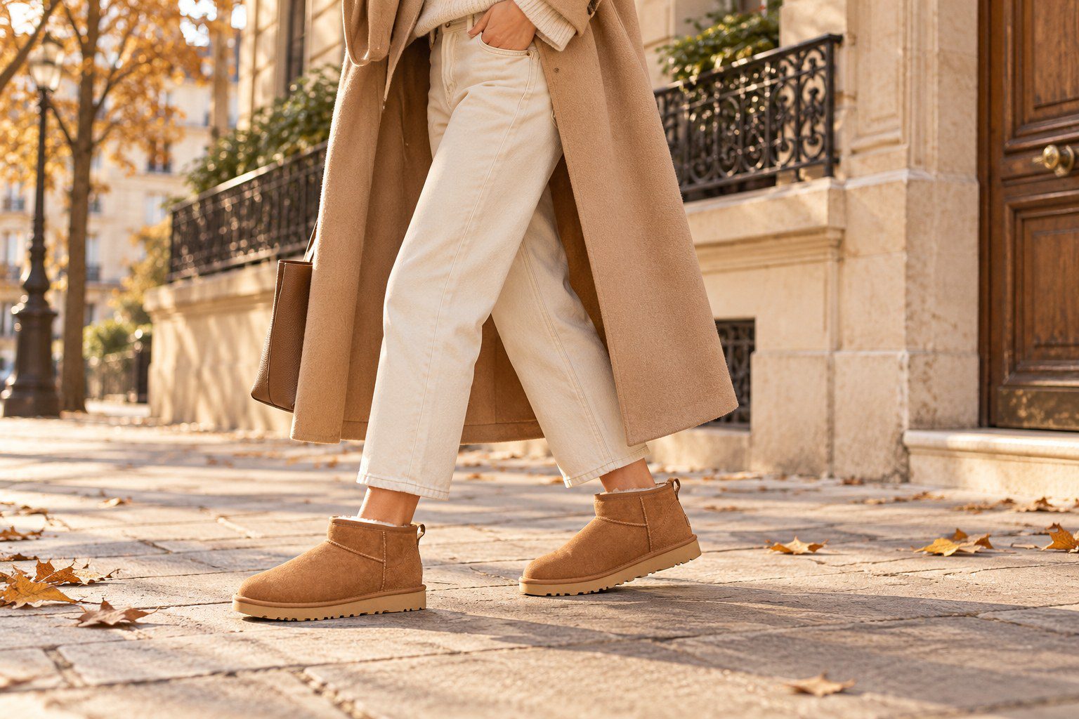 UGG Classic Ultra Mini Chestnut : mise en situation illustrative