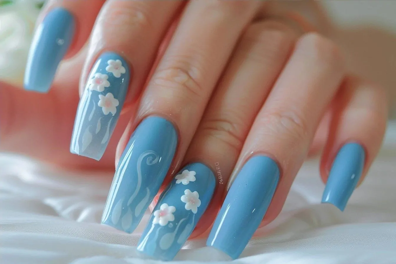 Manucure bleu ciel : mes astuces pour un look frais et lumineux