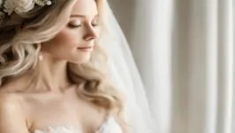 Coiffure Blond Cendré Pour Le Mariage